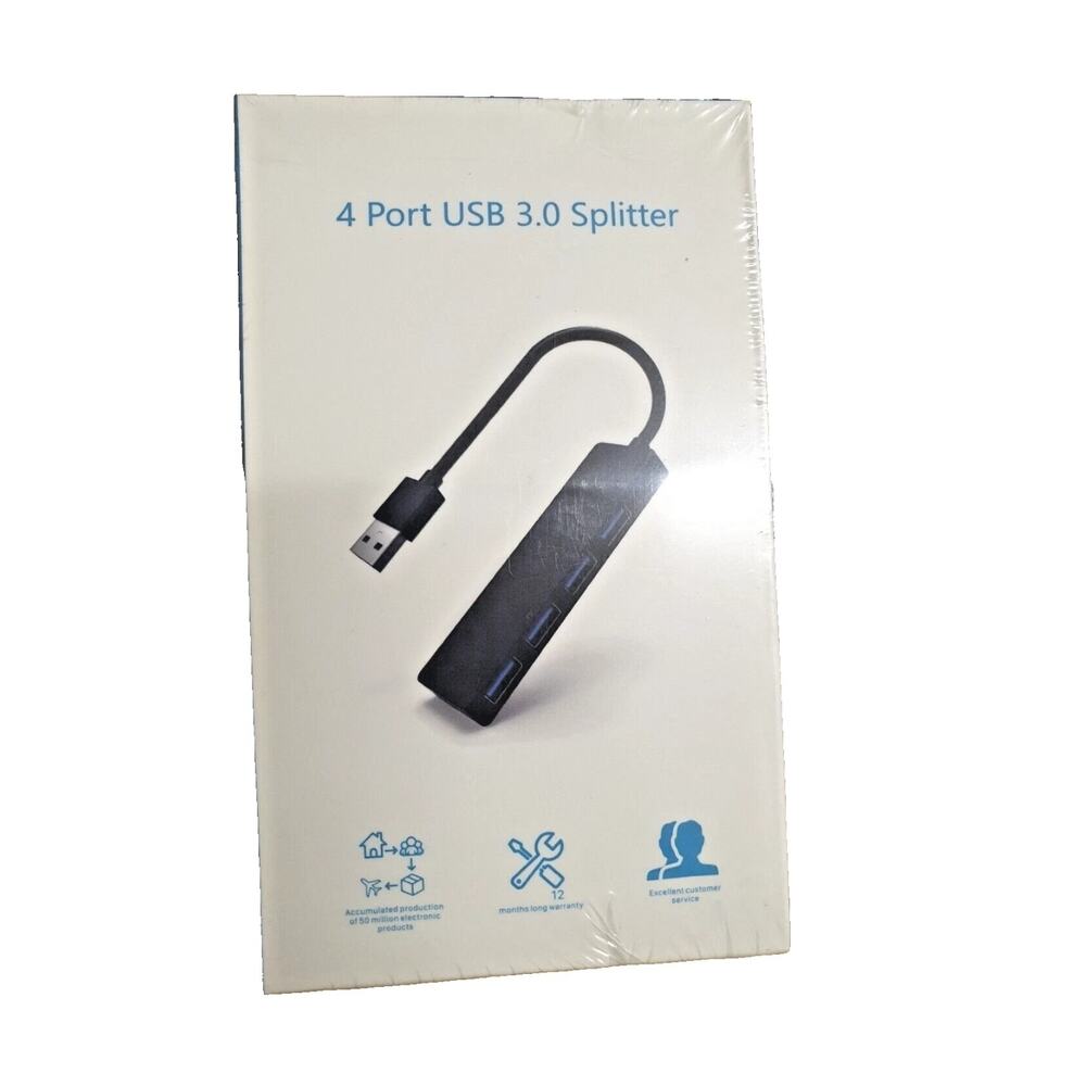 4 Ports Hub Splitter USB A Hub 3.0 High Speed Adapter Multi Desktop PC‎ Laptop